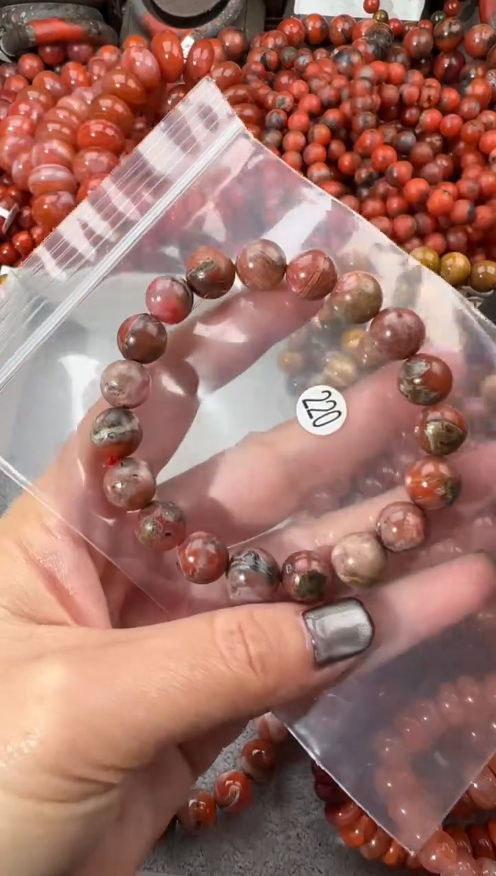 未镶嵌手串南红玛瑙10+