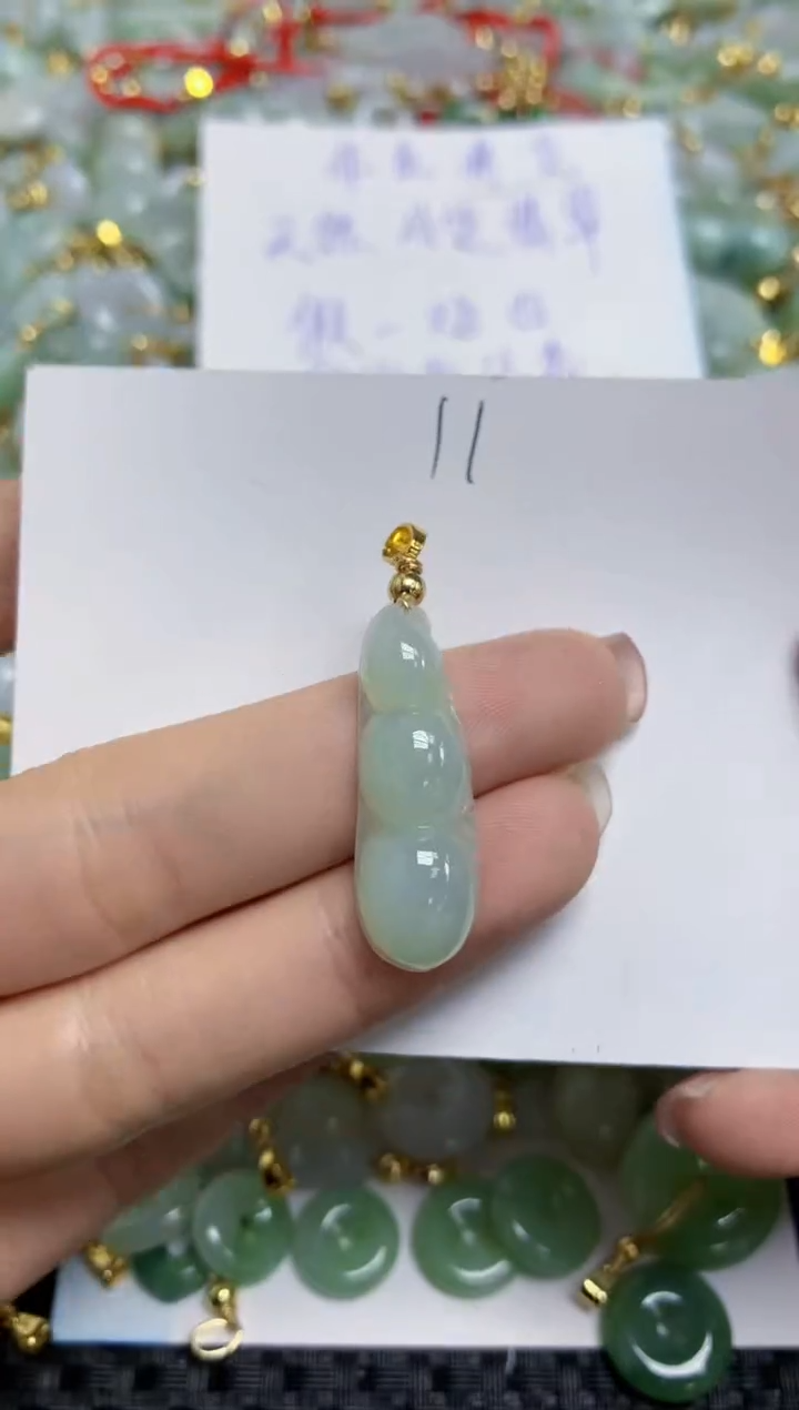 【闪购商品】翡翠颈饰合金天然A货翡翠