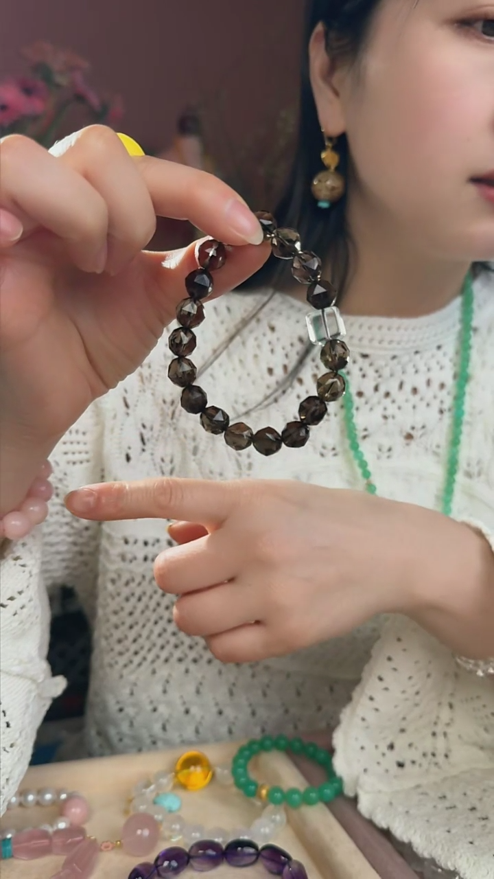 【闪购商品】水晶手串未镶嵌天然茶晶手串