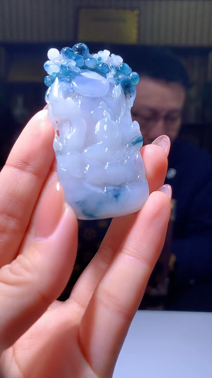 【闪购商品】定制翡翠未镶嵌1031hm-毛货挂件43