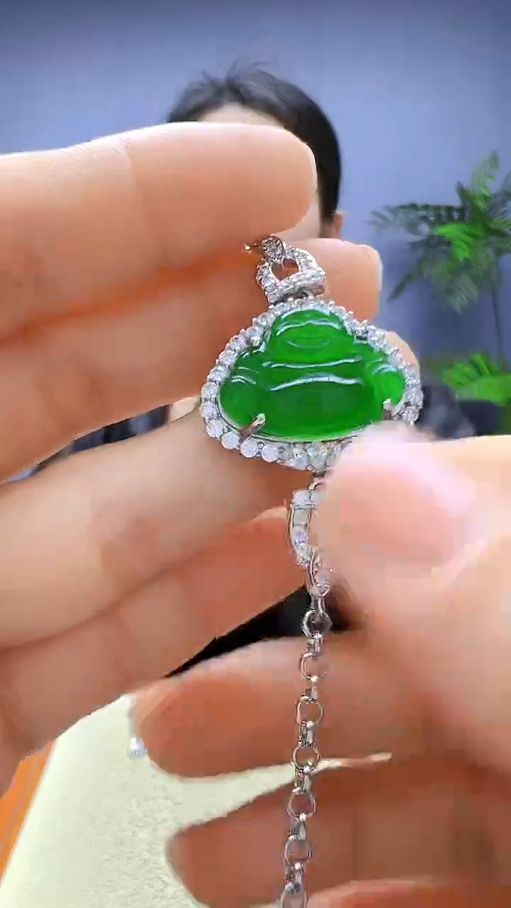 【闪购商品】翡翠颈饰银S925镶嵌颈饰