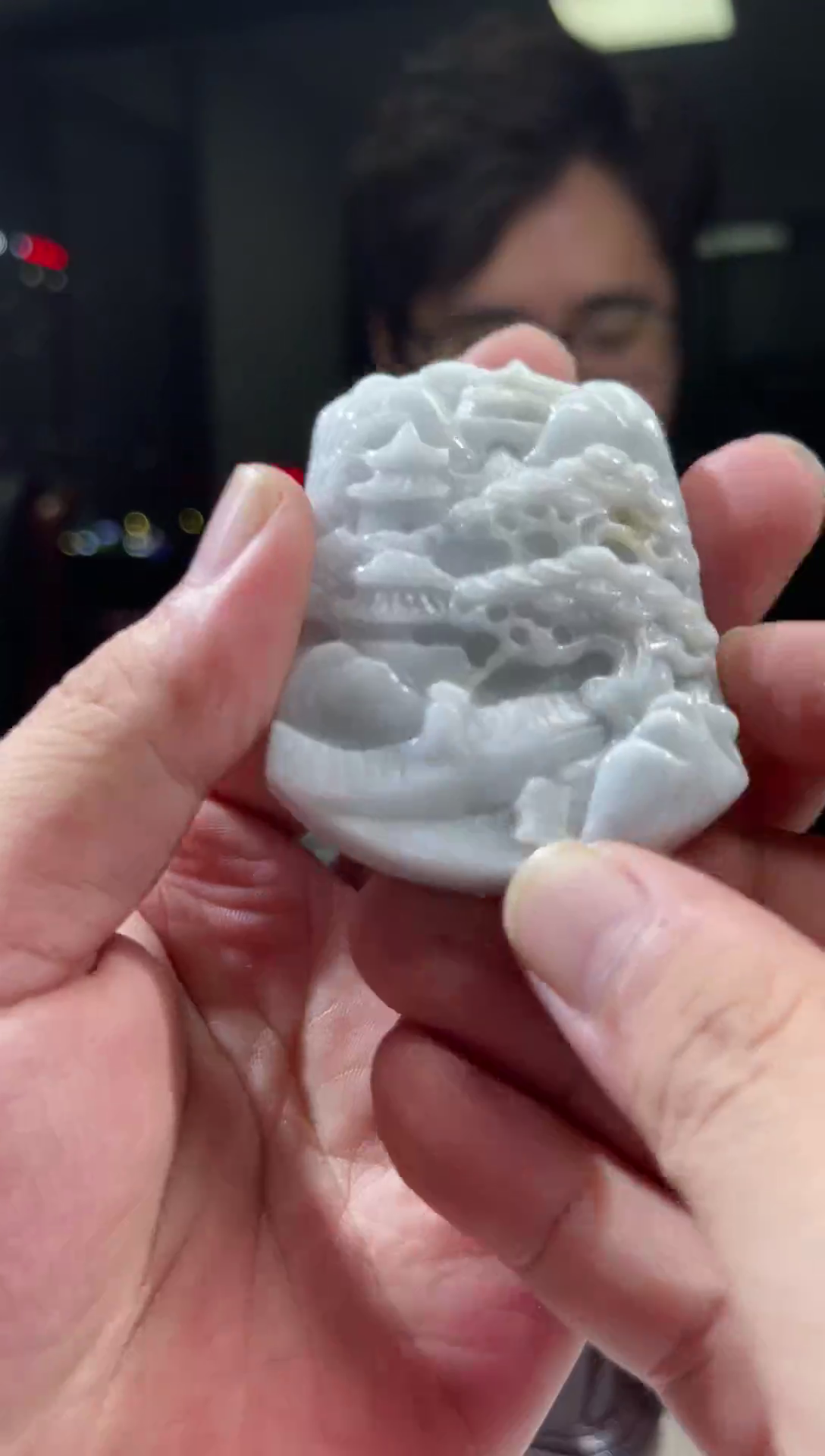 【闪购商品】翡翠颈饰未镶嵌天然翡翠（多样性发）山水牌