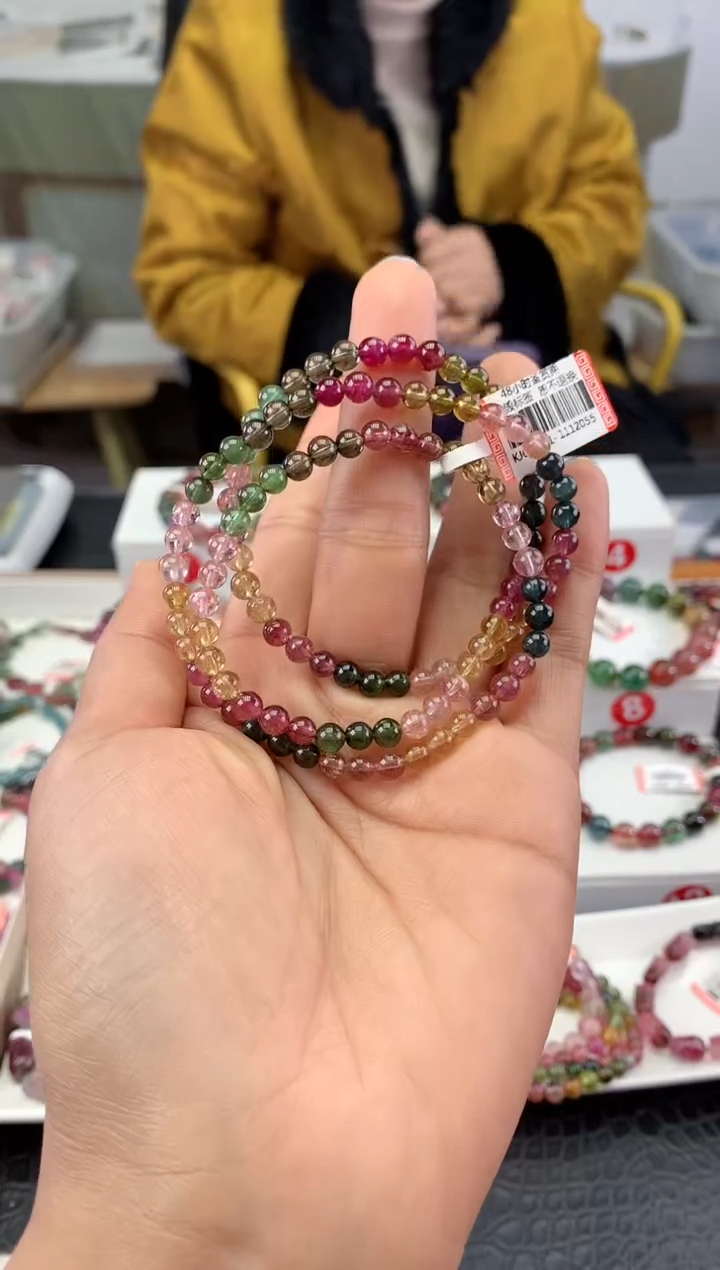 未镶嵌手串碧玺多样性发一条