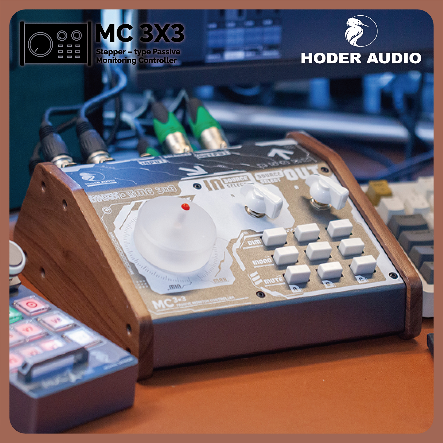 HoderMC3x3音箱控制器3组音频源切换3组音箱输出音频后期无源设计