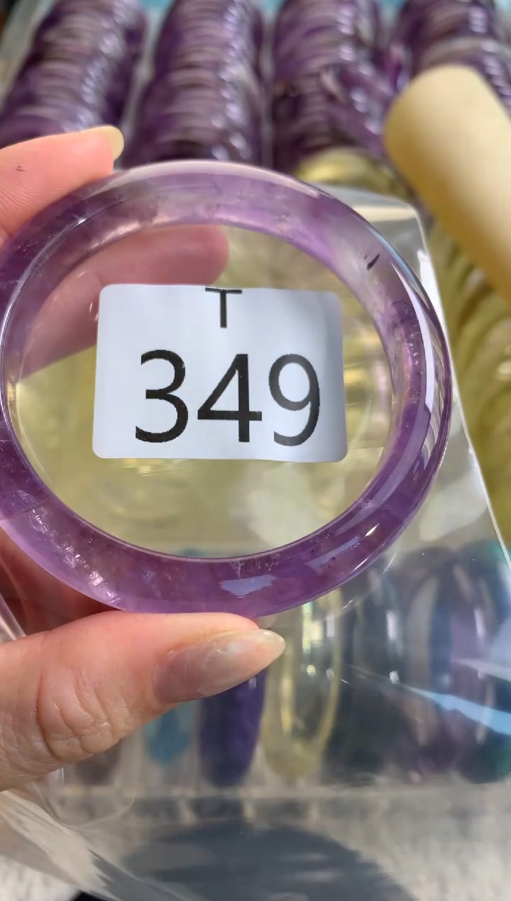 未镶嵌珠宝半成品水晶珏*349-58