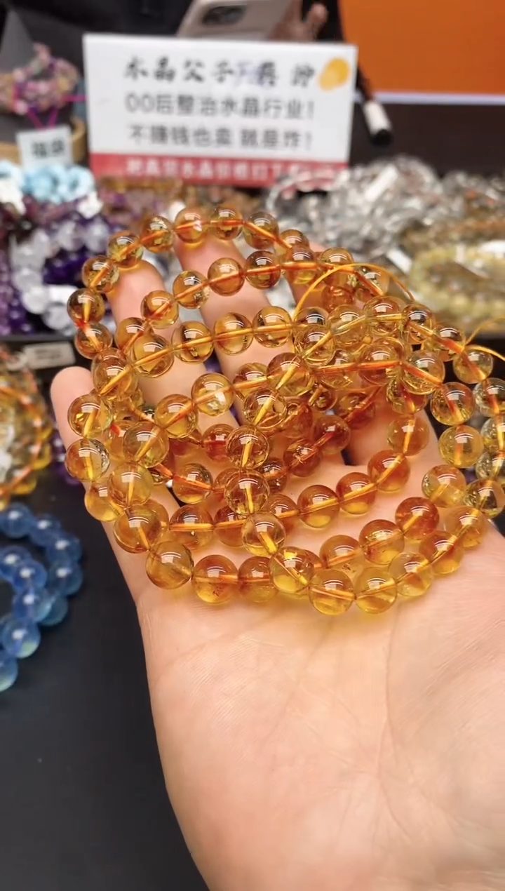 【闪购商品】水晶手串未镶嵌90 黄塔晶 