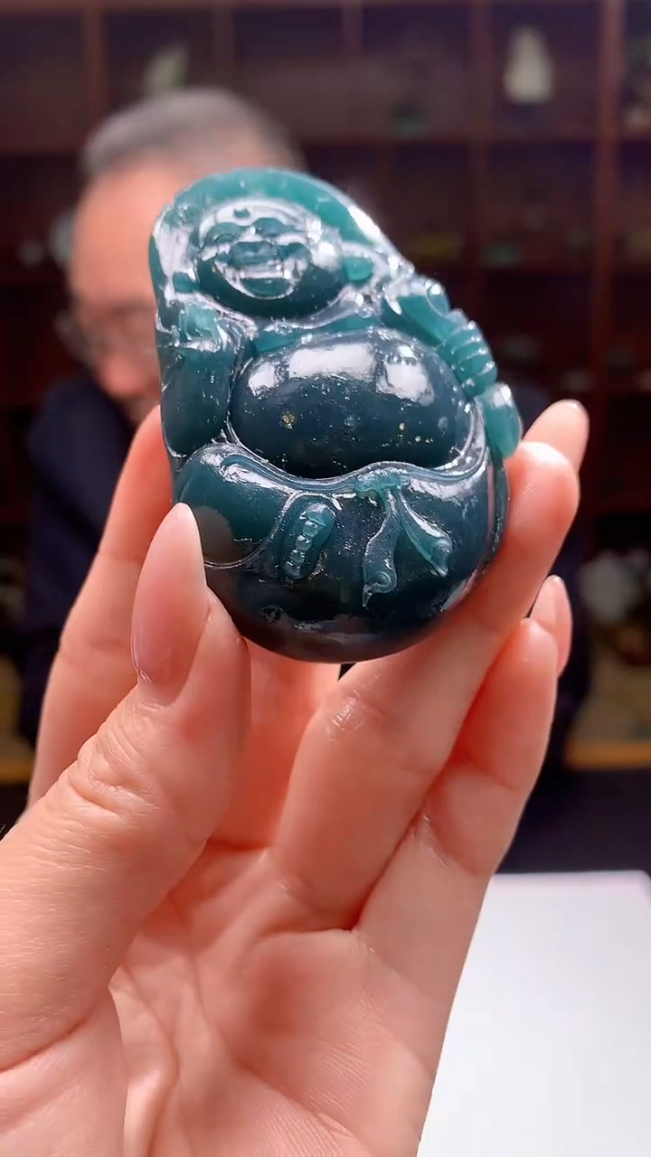 【闪购商品】定制翡翠未镶嵌8046jj-毛货挂件42