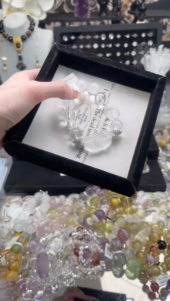 【闪购商品】烟晶手链银S925镶嵌天然水晶 多样性发货