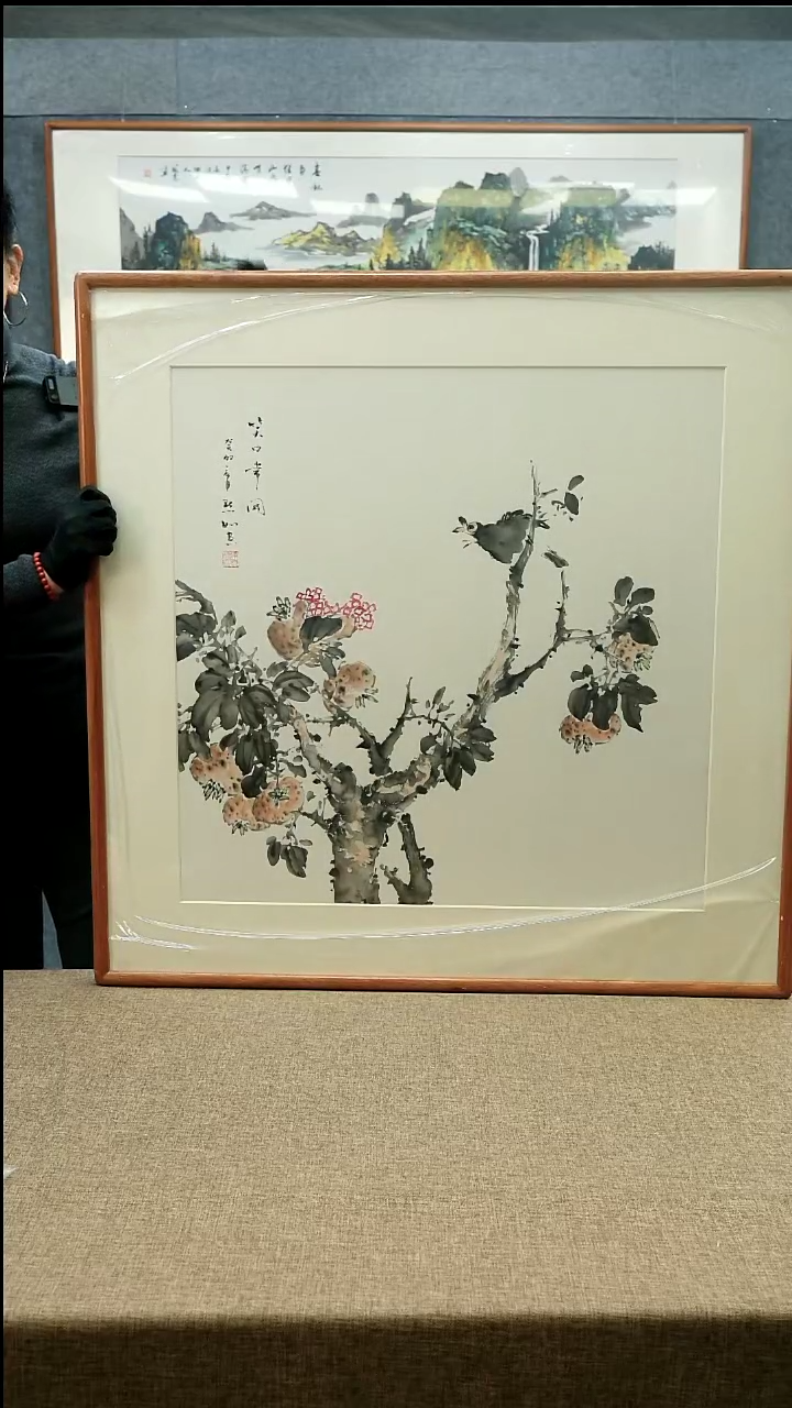 【闪购商品】国画91*91陈默如老师花鸟
