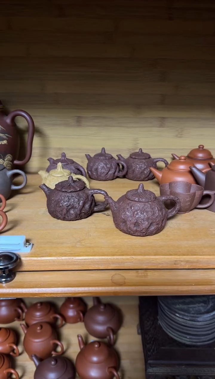 茶壶紫砂叶*秋紫泥供春壶