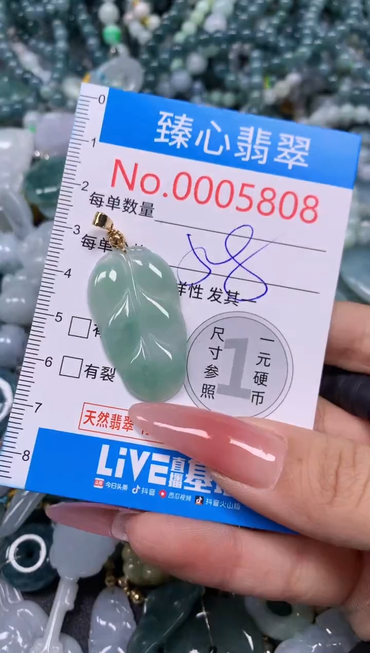 【闪购商品】翡翠颈饰未镶嵌含绳0005808