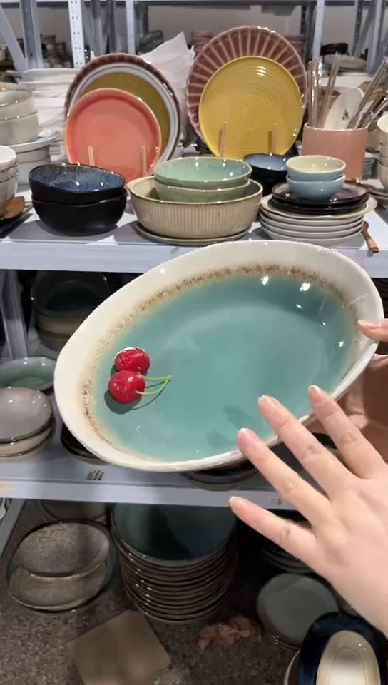 【闪购商品】瓷片外贸尾货瑕疵满20包邮X 大深盘H4D