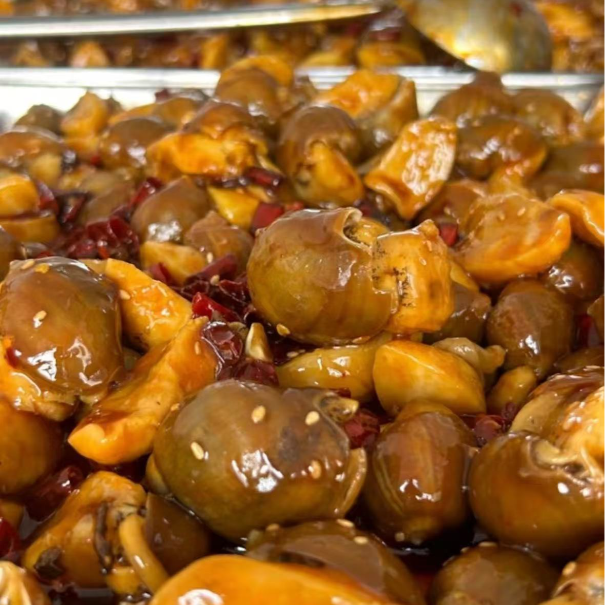 迷你辣炒小鲍螺500g/桶麻辣老婆脚渤海湾特产深海鲍鱼螺福利品