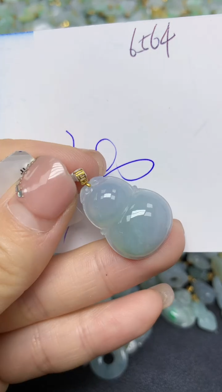 【闪购商品】翡翠挂件18K金镶嵌 天然翡翠A货