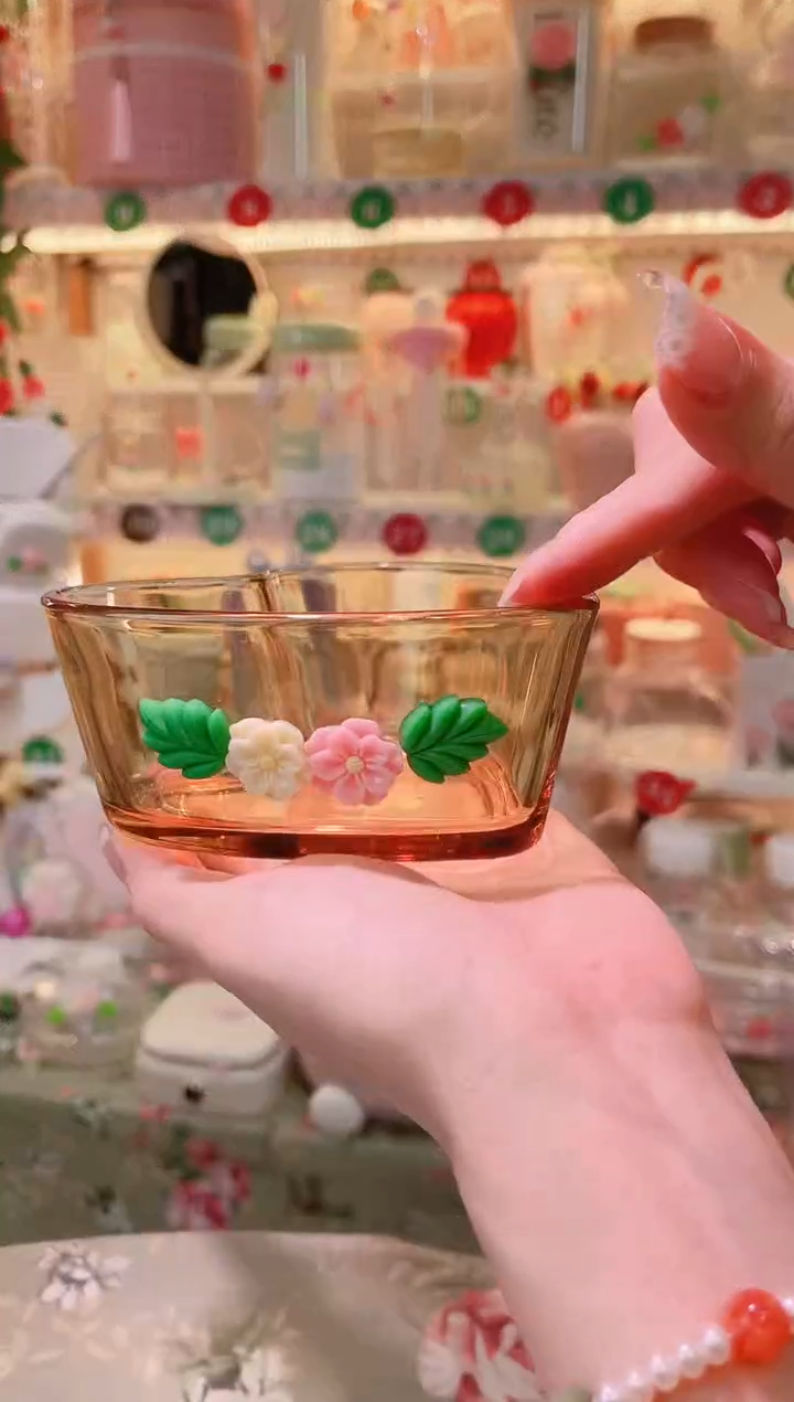 其他品质好发货快放心拍！小花仙爱心玻璃碗