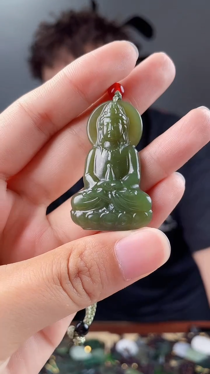 和田玉未镶嵌颈饰拍一发一，多样性发货