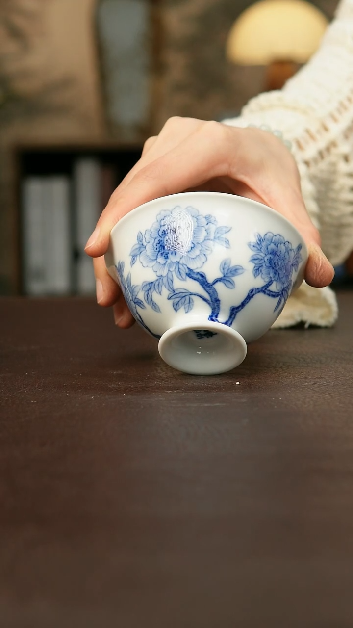 景德镇陶瓷杯碗柴烧多人