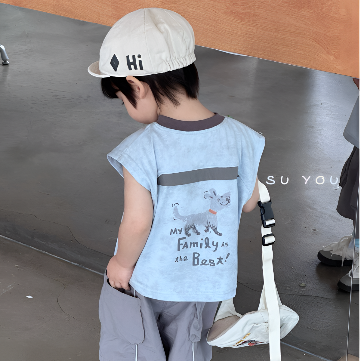 男童夏季休闲无袖背心酷帅气男孩宝宝时髦背心儿童夏装薄款宽松