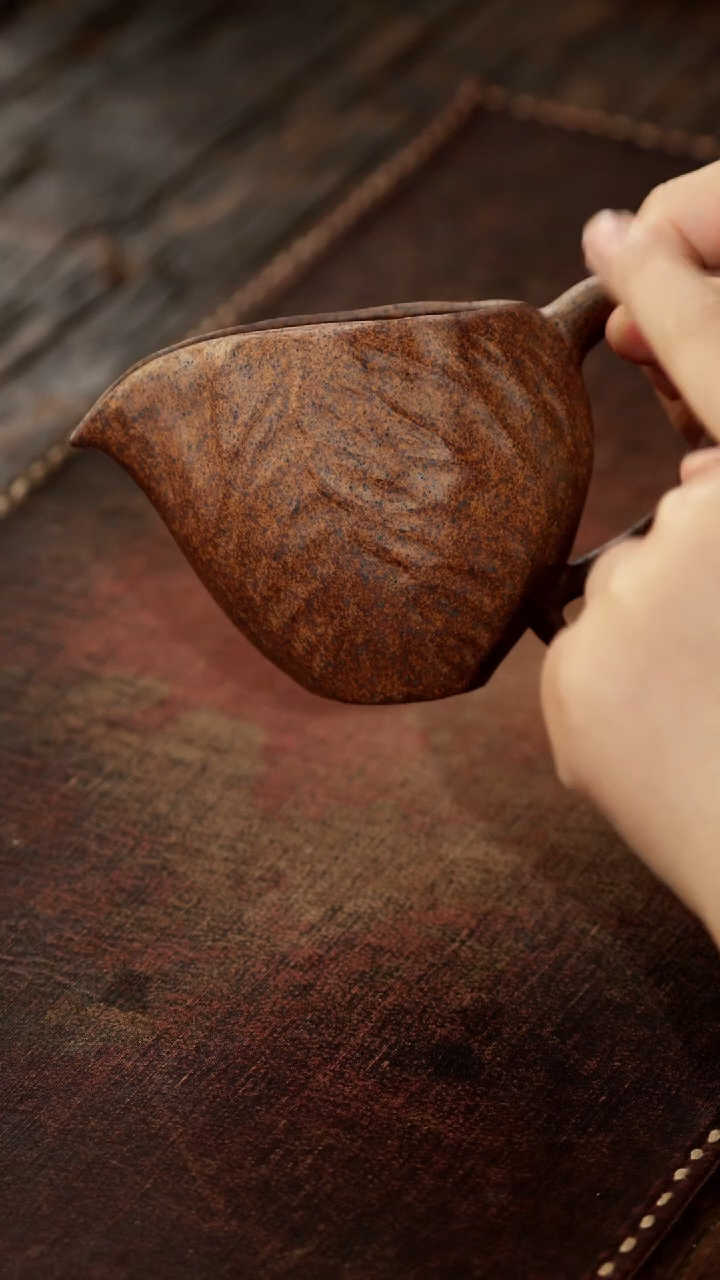 茶杯紫砂非遗茶器-大柴烧公道