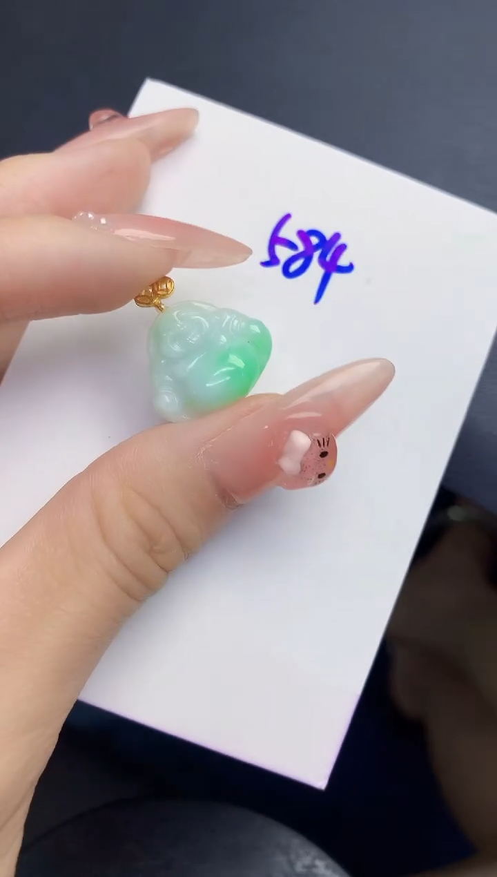 颈饰未镶嵌翡翠缅甸天然翡翠A货