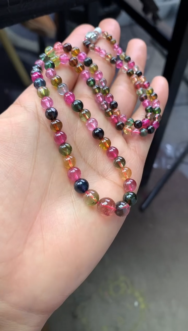 未镶嵌手串碧玺多样性发一条