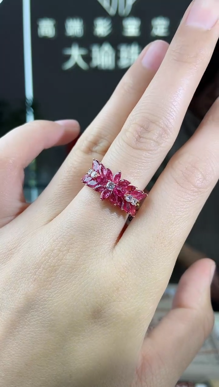 【闪购商品】红宝石手饰银S925镶嵌手饰