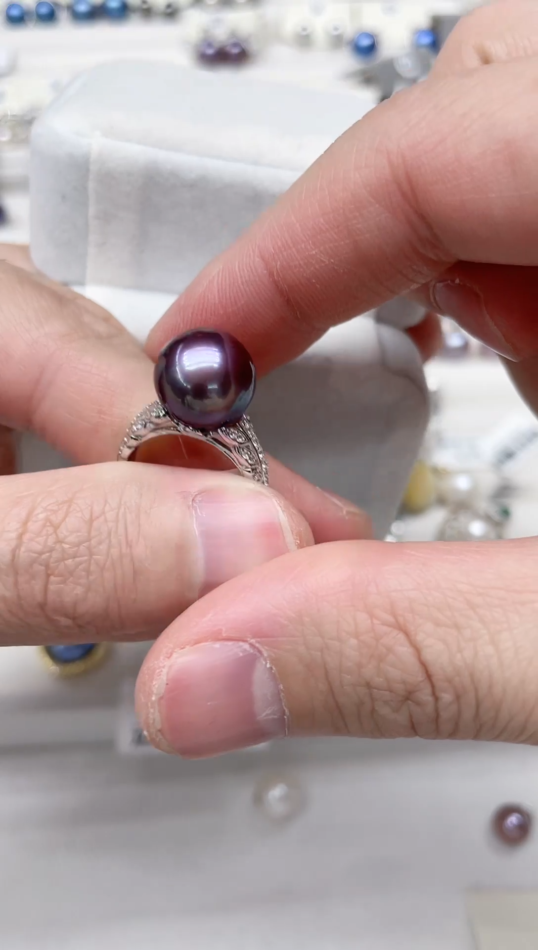 【闪购商品】淡水珍珠戒指银S925镶嵌戒指