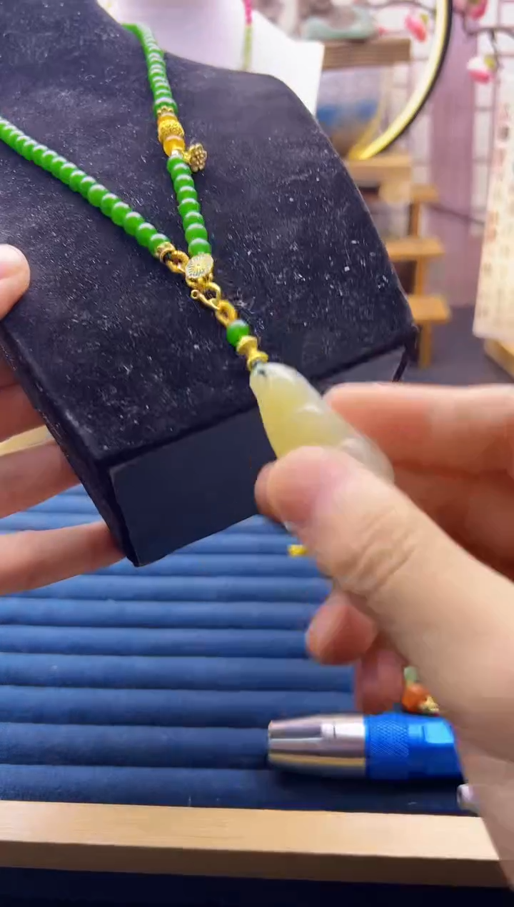 【闪购商品】和田玉颈饰14K金镶嵌X772