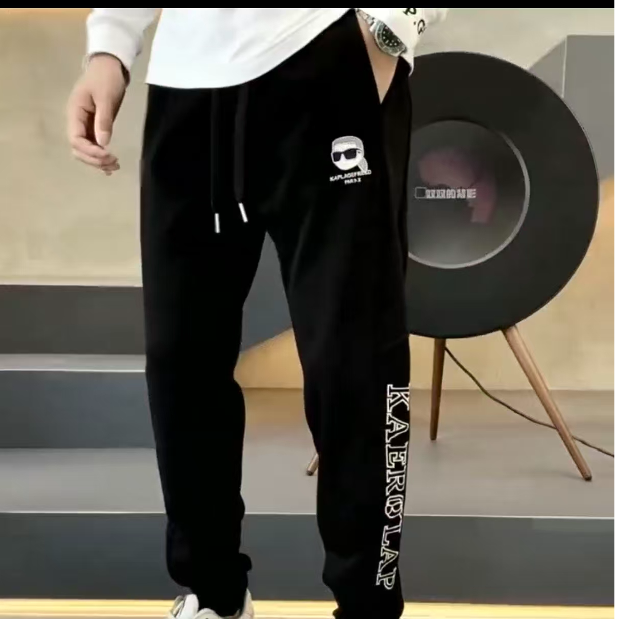 25秋冬季男士小老头刺绣休闲裤25805