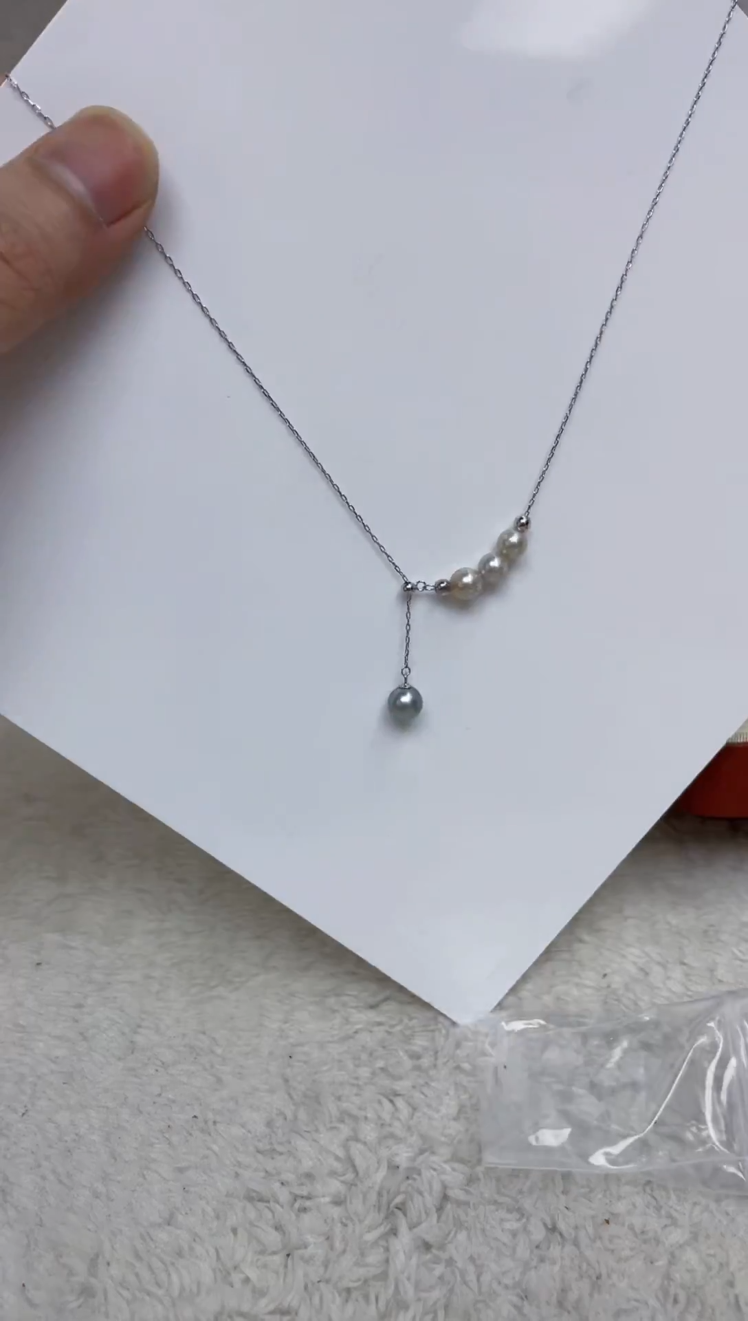 颈饰银S925镶嵌海水珍珠  