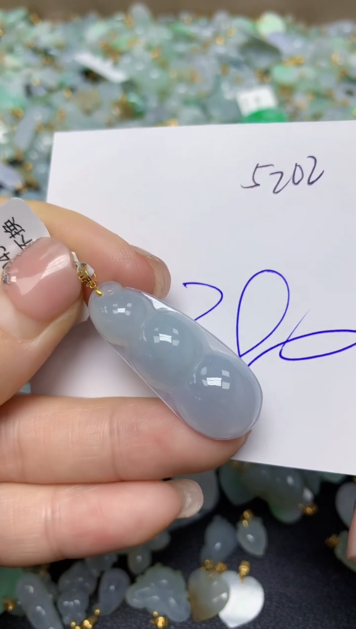 【闪购商品】翡翠挂件18K金镶嵌 天然翡翠A货