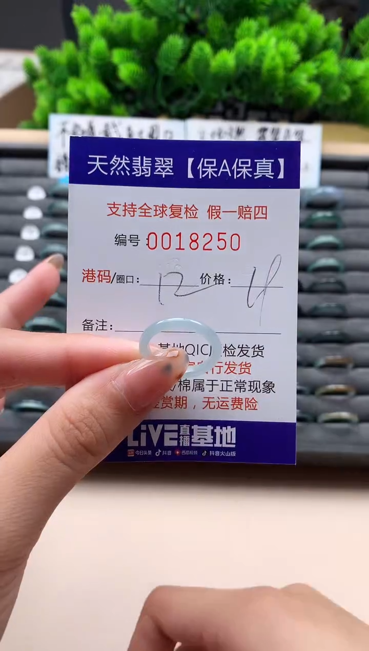 未镶嵌戒指翡翠天然  18250
