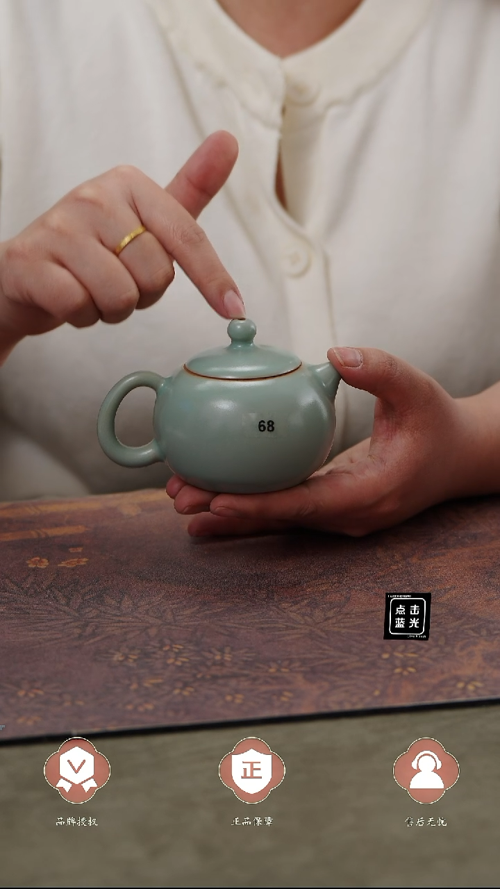 【闪购商品】杯国非遗大师王君子手签笑西施壶