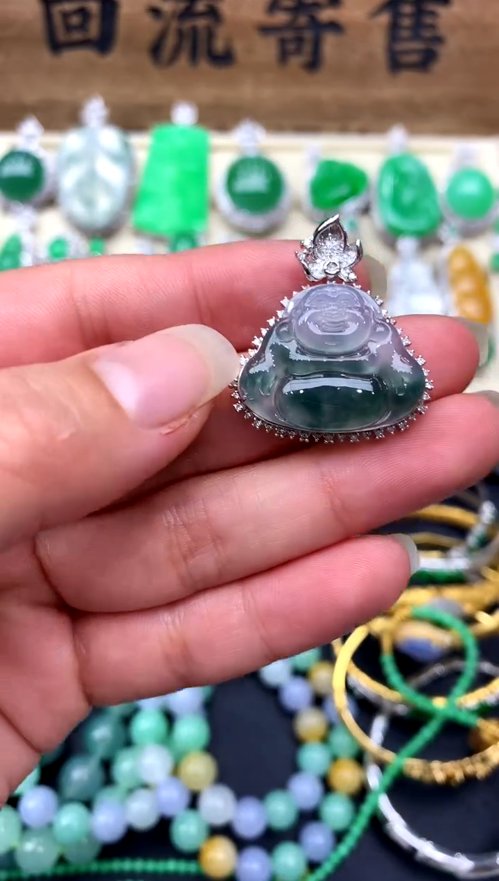 【闪购商品】翡翠颈饰18K金镶嵌255-中国好珍宝