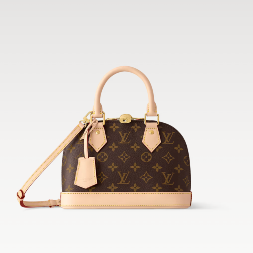 95新 LouisVuitton/路易威登 老花贝壳bb包手拎斜挎包/E店