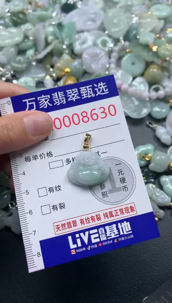 吊坠(不含链)未镶嵌翡翠8630