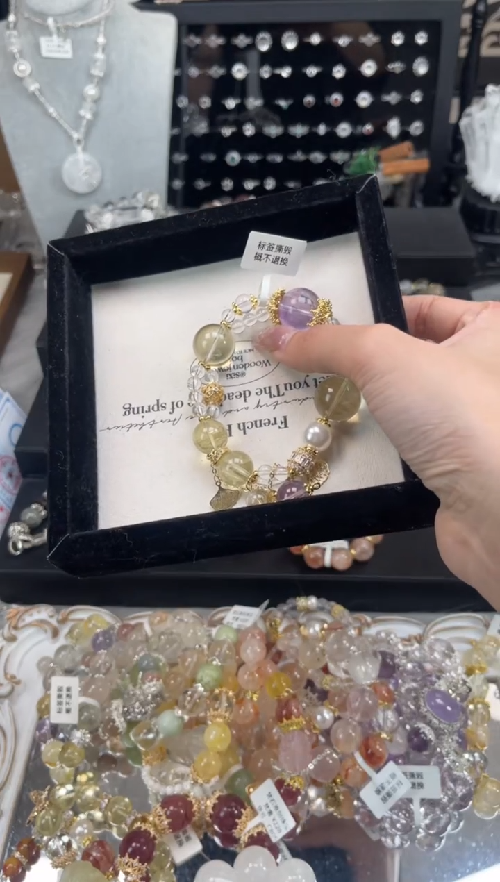 【闪购商品】水晶手链未镶嵌天然水晶 多样性发货