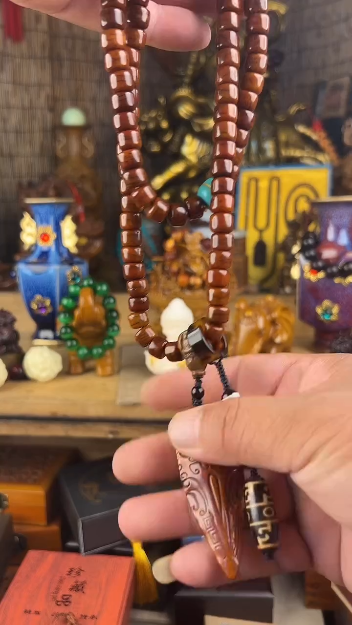 滴血莲花菩提吊坠所见即所得