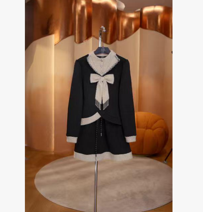 小香风气质洋气针织时尚休闲女士套装JT-T2015