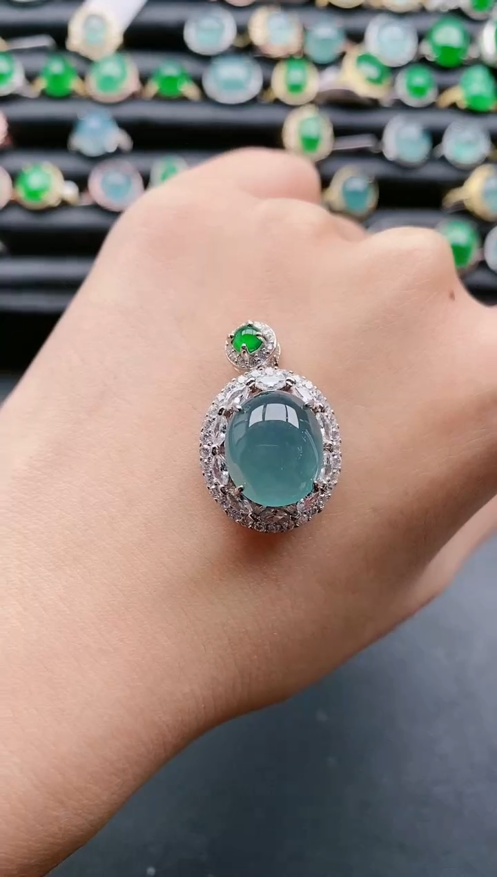 【闪购商品】翡翠戒指银S925镶嵌11111