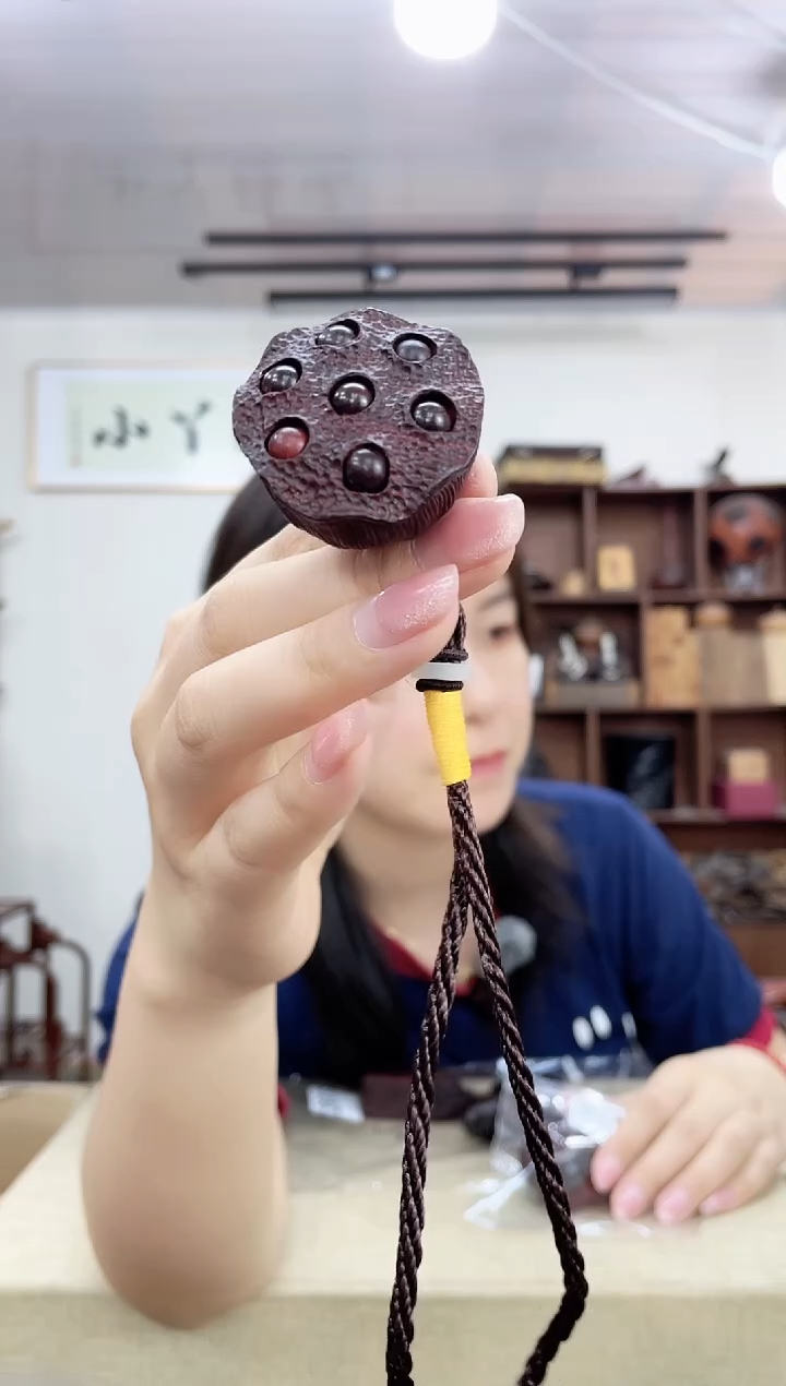 乌木类端景台326小叶紫檀莲蓬摆件木木木