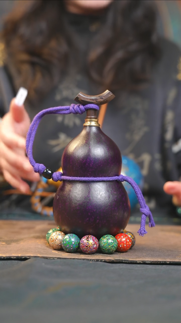 【闪购商品】YU141大漆酒葫芦不包手串及旋转底座