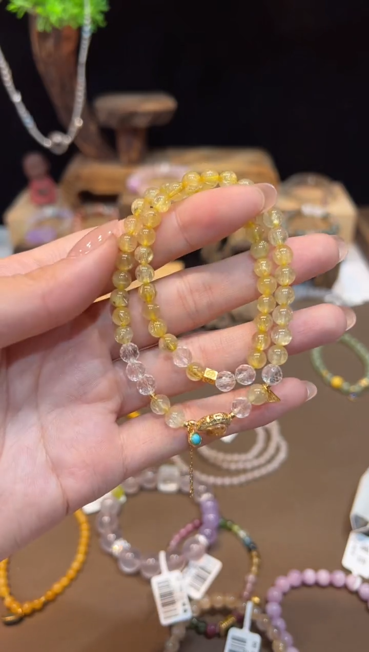 水晶手链未镶嵌手饰@@E6766