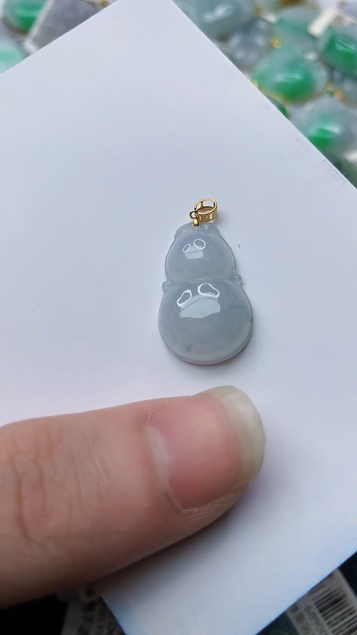 【闪购商品】翡翠颈饰18K金镶嵌48........