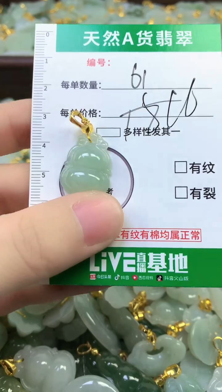 颈饰未镶嵌翡翠纯天然缅甸A货翡翠61