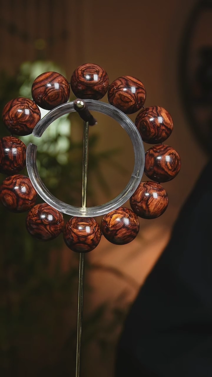 【闪购商品】黄花梨/降香黄檀手串/手链海南黄花梨蜘蛛2.0cm