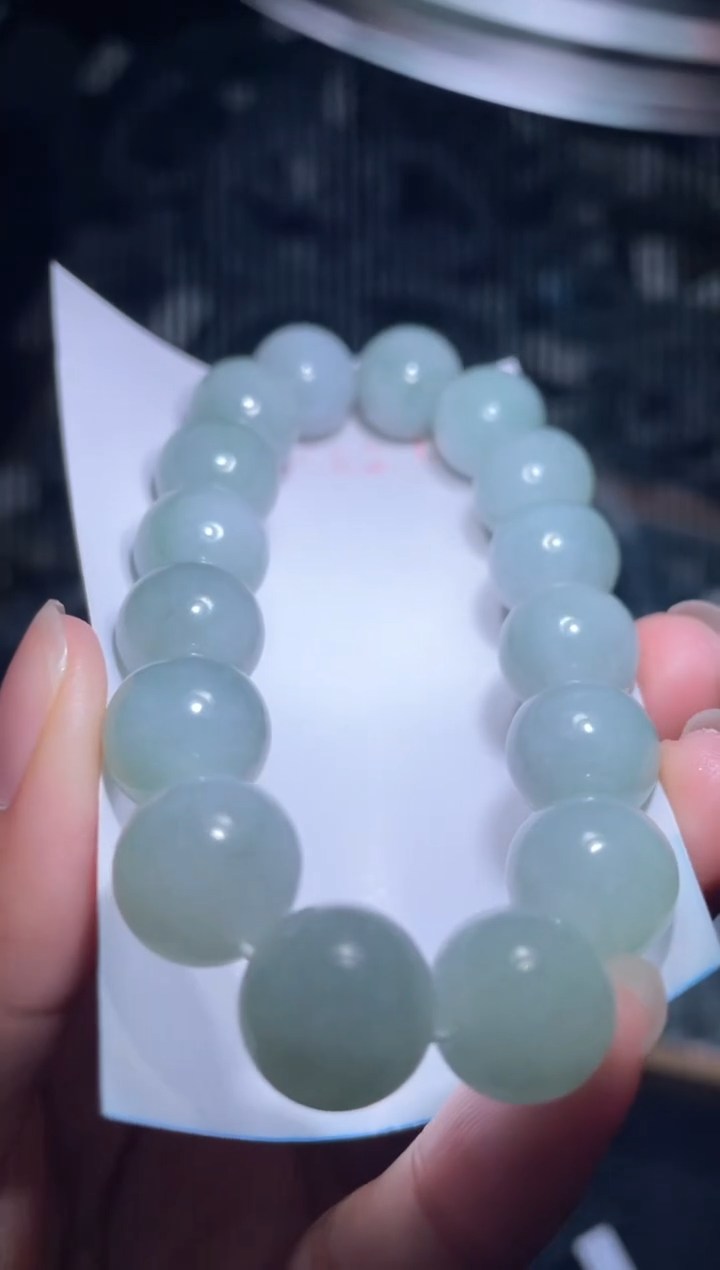 未镶嵌定制翡翠天然缅甸翡翠手串4