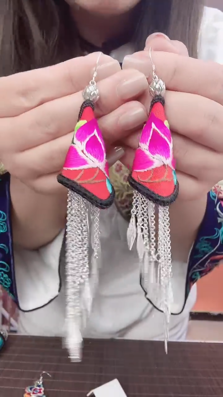 【闪购商品】织绣非遗手工耳环