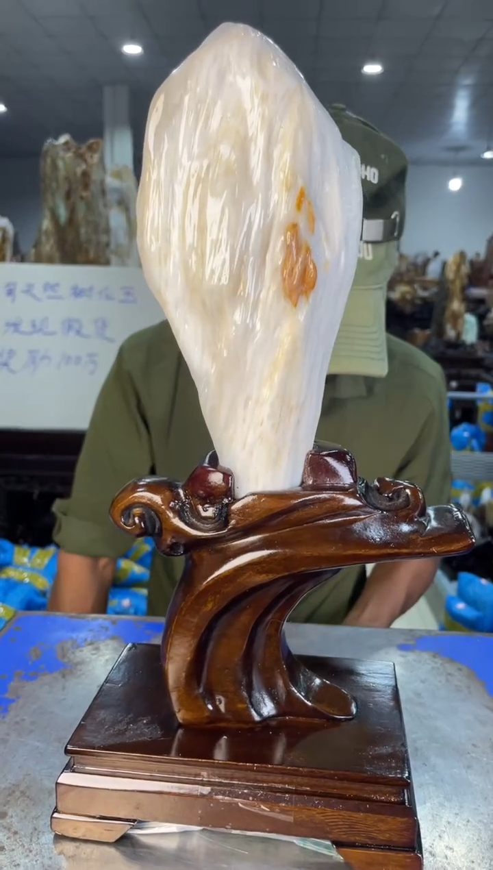 未镶嵌摆件硅化玉23