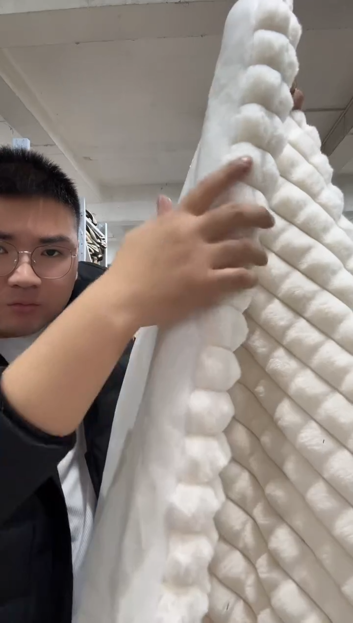 兔毛【高货兔兔枕套发一对】外贸原单毛毯拍完现场打开看
